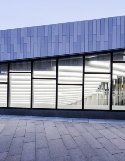 Flexplåt: Arkitektritat undertak, Odenplans tunnelbanenedgång, Stockholm