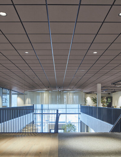 Ecophon: Masters Eg, akustiktak, kontor, Stommen Group, Markaryd