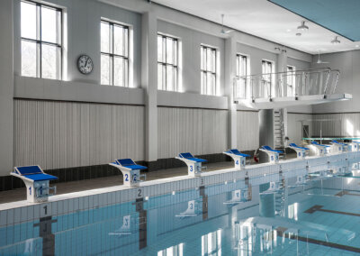 Rockfon: Akustisk stenullslösning, Lidingö Simhall