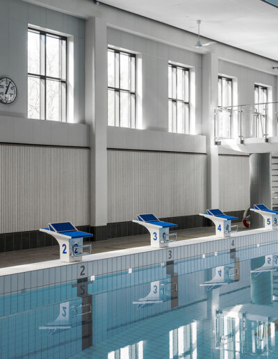 Rockfon: Akustisk stenullslösning, Lidingö Simhall