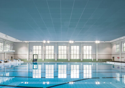 Rockfon: Akustisk stenullslösning, Lidingö Simhall